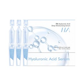 5% Hyaluronic Acid Serum for Face Ultra-Hydrating Hyaluronic Acid Serum Tubes Intensive Moisturising Skin Tightening and Rejuvenating 30Pcs/Box