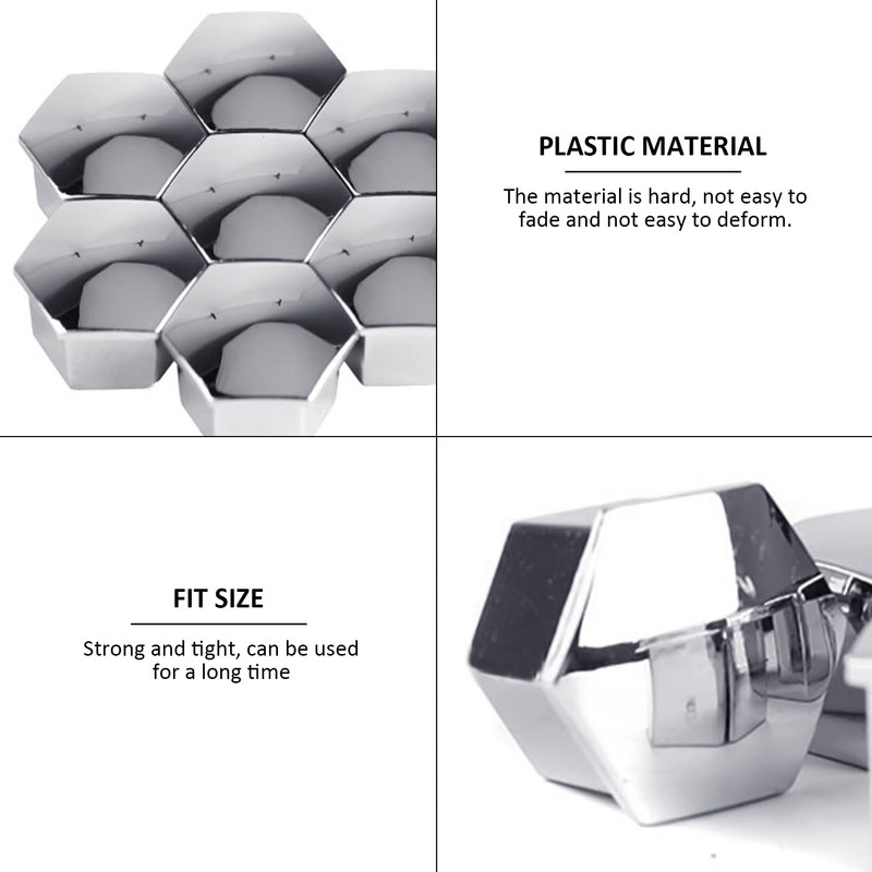BEIBXHQQ 20PCS Nut Protective Covers with 1pc Clip, Tire Nut