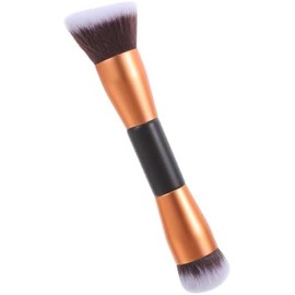 Brocha de Maquillaje Multifunción Dorada Doble Punta, para Mujer