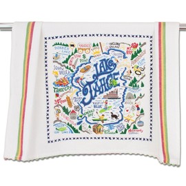 Catstudio Lake Tahoe Dish Towel - U.S. City Souvenir Kitchen and Hand Towel with Original Artwork - Perfect Tea Towel for Nature Lovers, Travel Souvenir