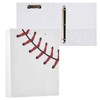 Moudou Baseball 3 Ring Binder 1 Pack, 1.5 Inch Clear