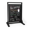 Ilyapa Rustic Double Sided Swinging Chalkboard Sidewalk Sign - Black