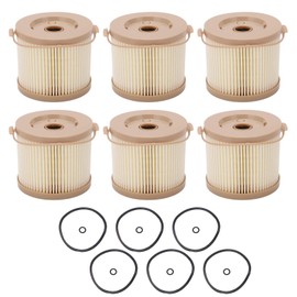 Tbest Filter,Racor 500Fg Filter,Racor Filter,Racor 500Fg Filter 6 Pcs Fuel Filter Water Separator Oil Water Filter Kit Replacement For Racor 2010Pm‑Or 500Fg