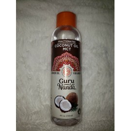 Gurunanda Fractionated Coconut Oil MCT Carrier Oil 4oz.(HB5)