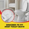 White Plastic Toilet Seat Hinge Replacement with Bolts Screw and