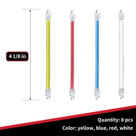 SPORTIC 8 pcs Tennis Racket Dampener, Racket Shock Absorber to Reduce Vibration, Tennis Racquet Vibration Dampener, Racquet Accessories for Tennis Player Sports Favor-4 Colors