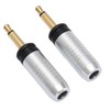 3.5mm Repair Plug Solder Type Gold Plated Replacement Mono Male