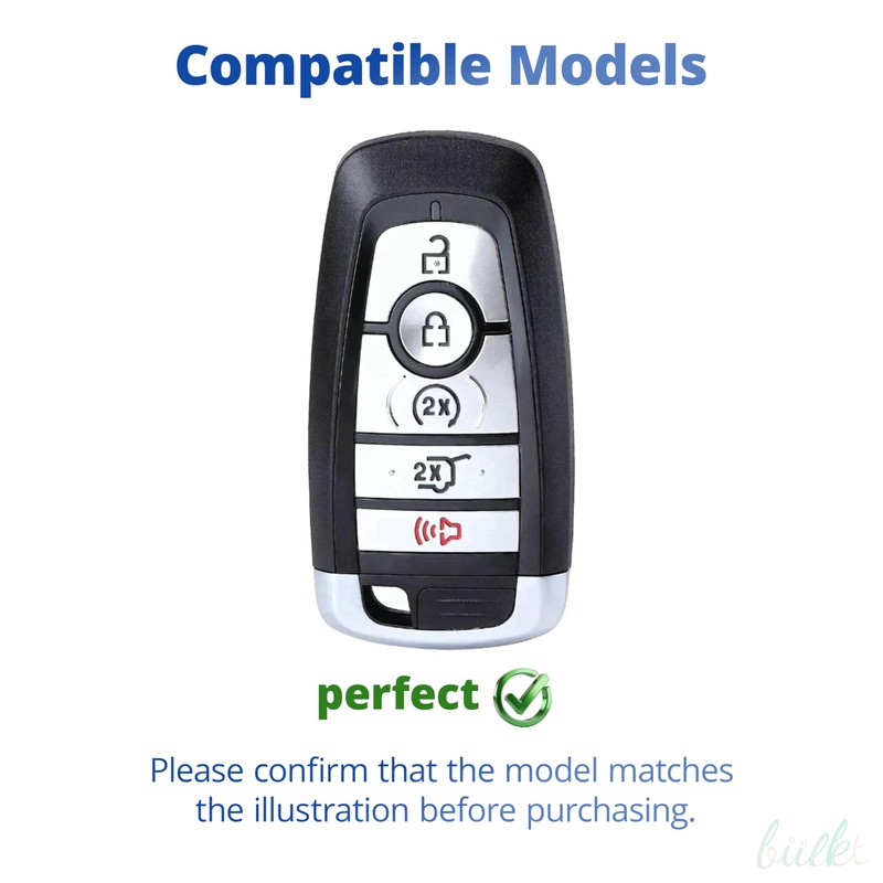 Key Fob Cover for Ford F-150 Explorer Escape Bronco, Lincoln