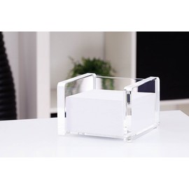 Wedo Cristallic - Cubic Note-Slip Holder with Sheets - Transparent