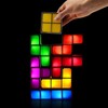 Tetris Puzzle LED Table Lamp Retro Style Jigsaw Stackable Lamp,