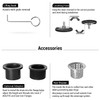 EXF Linear Shower Drain 12 Inch Matte Black with Reversible