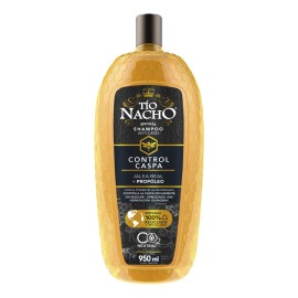 Shampoo Tío Nacho Anti-caida Tío Nacho Control Caspa Con Propóleo 950ml de jalea real en botella de 950mL de 1.004kg por 1 unidad
