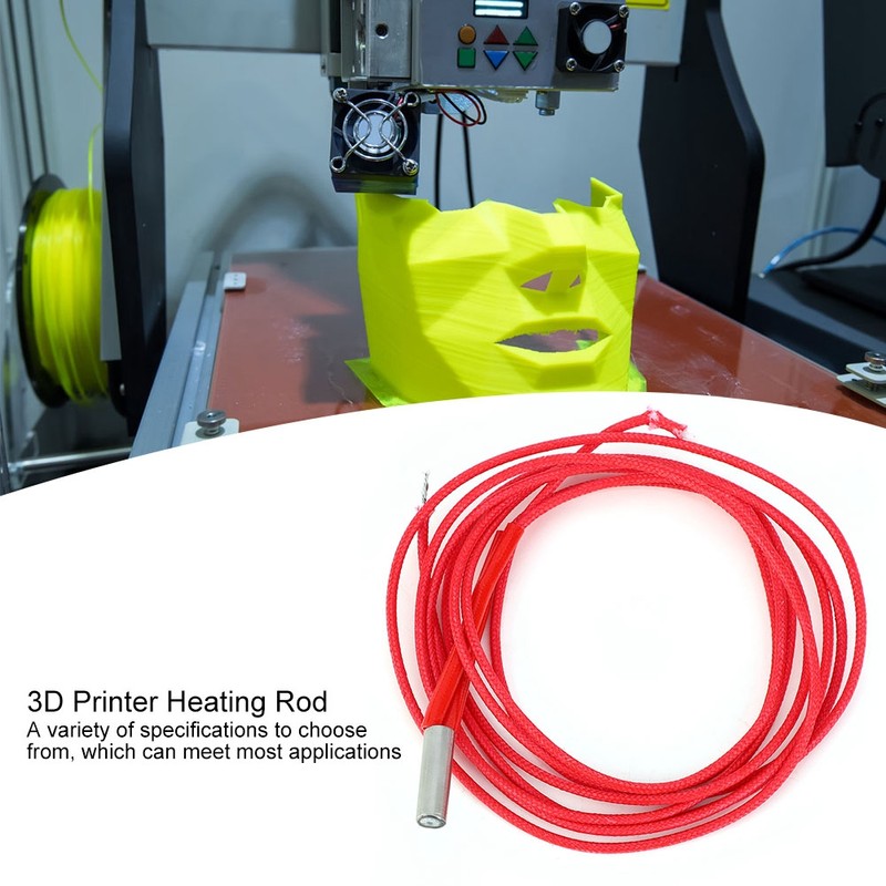 5Pcs 3D Printer Electric Heating Pipe Single Ended Heater Tube
