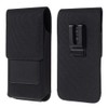 DFV mobile Case Metal Belt Clip Vertical Textile and Leather