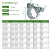 Bekelan T-Bolt Hose Clamps,40-43mm Heavy Duty Adjustable Pipe Strap Clamps,