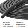 sourcing map Foam Rubber Weather Seal Strip, 4mm(0.16") Diameter x