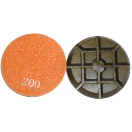 Typhoon 3" Typhoon Dry/Wet Concrete Floor Polishing Pads - 200 grit