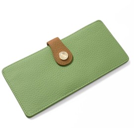 Blampom bp-1081 Women's Long Wallet, Genuine Leather, Lightweight, Thin, Long Wallet, Stylish, green