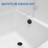 Matte Black Bathtub Drain/Bath Tub Drain Kit with Overflow Drain