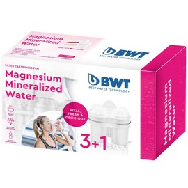 BWT Magnesium Gourmet L0814334 Cartridges Water Filter (Pack of 3 + 1)