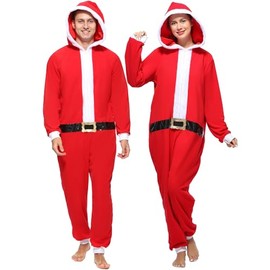 Sincere Party Adult Onesie Monkey Cow Dalmatian Snowman Animal Plush Costumes for Women Men Santa Claus S