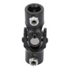 OCPTY Black Universal Steering Shaft U-Joint Coupler 3/4"DD Triangle Single