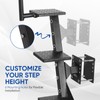 Sancunhui Boat Trailer Steps with Handle 3 Steps Heavy Duty