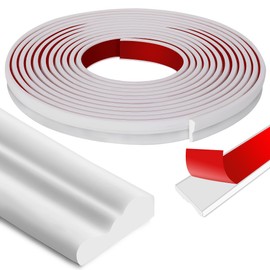 moonoom 20 Ft x 1.6''Wall Decoration Molding Trim,Self-Adhesive 3D Chair Rail Panel Molding, Flexible DIY Wall Trim for Wall Mirror Window Frame and Home Decoration