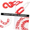 VILLFUL Plastic Barrier Chain 5m Caution Security for Crowd Control