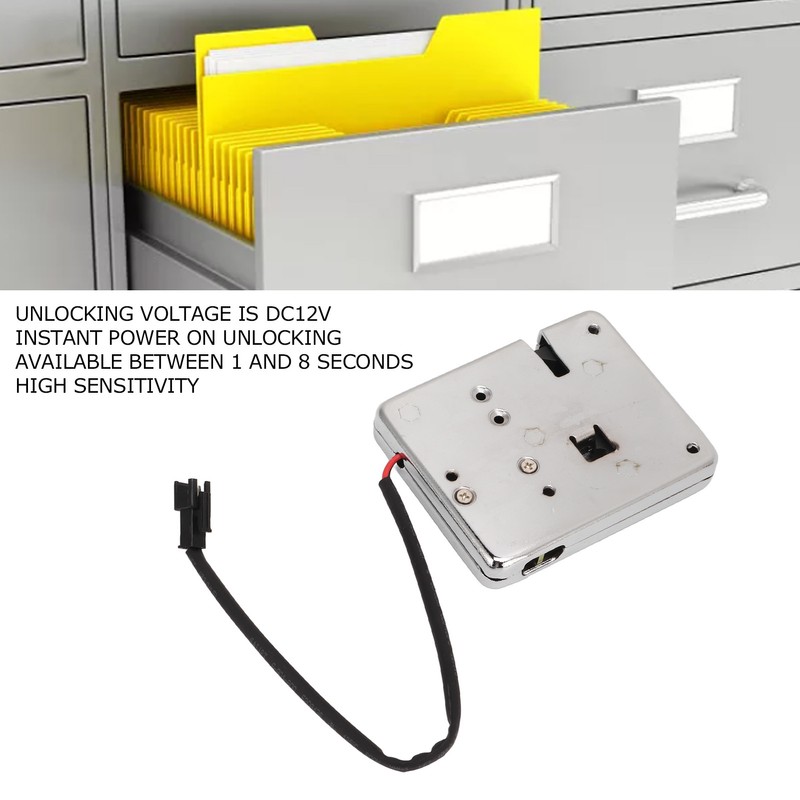 Metal Electronic Cabinet Lock DC12V Electric Control Latch for Drawer