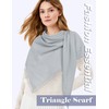 MELLIEX Women's Triangular Scarf, Thin Knitted Scarf, Warm Soft Triangle
