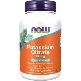 Potassium Citrate 99 mg Citrato de Potasio Mineral altamente absorbible 180 caps Non GMO Vegan ys new...