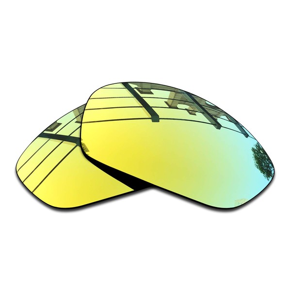 SEEABLE Premium Polarized Mirror Replacement Lenses for Oakley Split Jacket OO9099 Sunglasses - Dark Black+Silver Mirror+Blue Mirror+Fire Orange Mirror