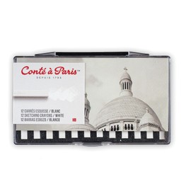 Conté à Paris - Juego de lápices de lápices de Dibujo de Carrés, Color Blanco HB