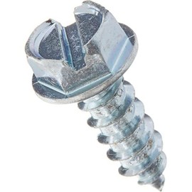 Hillman 50 Pcs Hex Washer Head Sheet Metal Screws (#14 x 3/4") | Slotted Hex Drive Self-Tapping Screws for Metal, Wood & Plastic | Zinc-Plated Steel Fasteners for Repairs, Construction & DIY Projects