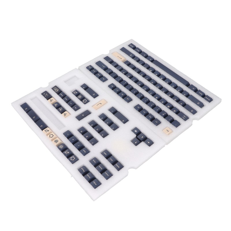 Mechanical Keyboard Keycap 128 Key PBT Keycap Set Contrasting Colors