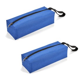 Naisfei 2 pcs Zippered Tool Bags, 24 x 8.5 cm Tool Bags,Waterproof Oxford Canvas Zipper Storage Case,Multi-purpose Hardware Screws Nails Drill Bit Metal Parts Repair Organizer Pouch