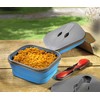 Esmeyer 303/035 Liam, Foldable Lunch Box Lid Polypropylene Plastic Fork