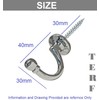 TERF® Traditional Type Polished Chrome Curtain Drapery Hold Back Tie