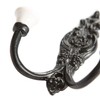 Hammer and Tongs - Ornate Double White Ceramic Coat Hook