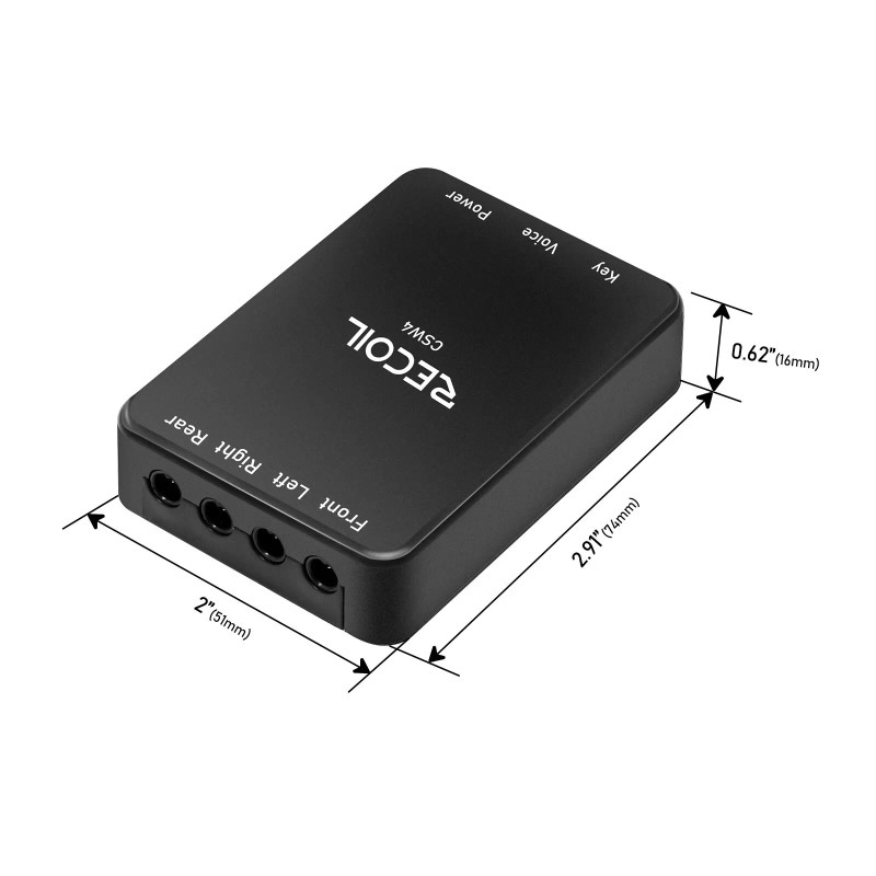 Recoil CSW4 Intelligent 4-Way Car Camera Video Switch 4-Way Control