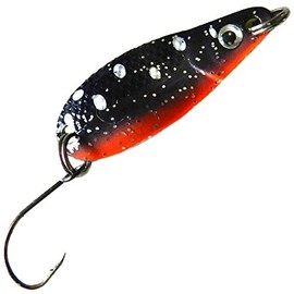 Paladin Trout Spoon Blinker 3.5 g – Trout Blinker, Colour: Black/Silver/Silver