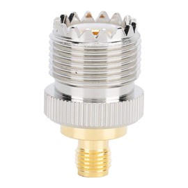 Tangxi 2 Piezas SMA Hembra a UHF Hembra Adaptador Conector Latón 50 Ohm Conector para Antenas Conectores coaxiales Convertidor para Serie UV-5R Radio