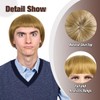 ColorGround Short Straight 60 70s Bowl Cut Funny Wig for