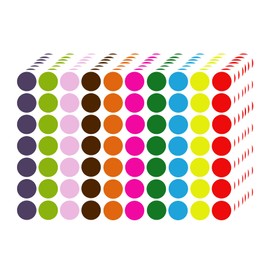 Blesstur 3010 PCS Colored Dot Stickers - 3/4" Circle Stickers - Price Stickers for Garage Sale - Polka Round Color Coding Labels - for Office, Inventory, Classroom, Art & Craft Papers