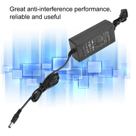 ASHATA Adaptador de Fuente de alimentación, Adaptador de Corriente CA Adaptador de Corriente de reemplazo de conmutación de Voltaje AC100-240V a DC 12V 5A para Mini TV, Disco