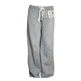 Vhitler Cute Jersey Pajama Pants Y2k Low Rise Pj Pants Wide Leg Drawstring Pants Preppy Aesthetic Lounge Pants Grunge Pants (Grey,S,Small)