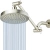 Nuodan High Pressure Rain Shower Head with 11'' Extension Arm