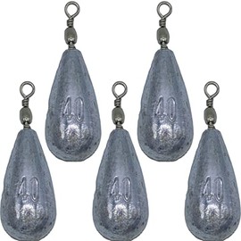 Paradox Fishing Pear Lead Sets 5 x 40 g I Lead Fishing Base Lead Fishing Set Lead Fishing Lead Weights Fishing Lead Fishing Accessories Lead Pear Lead Fishing Fishing Lead Set