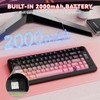 ZIYOU LANG M75 Wireless Gaming Keyboard, RGB Backlit Rechargeable 2000mAh